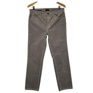 Talbots Corduroy Pants Womens 8 Gray Straight Leg Stretch Cords‎ Jeans